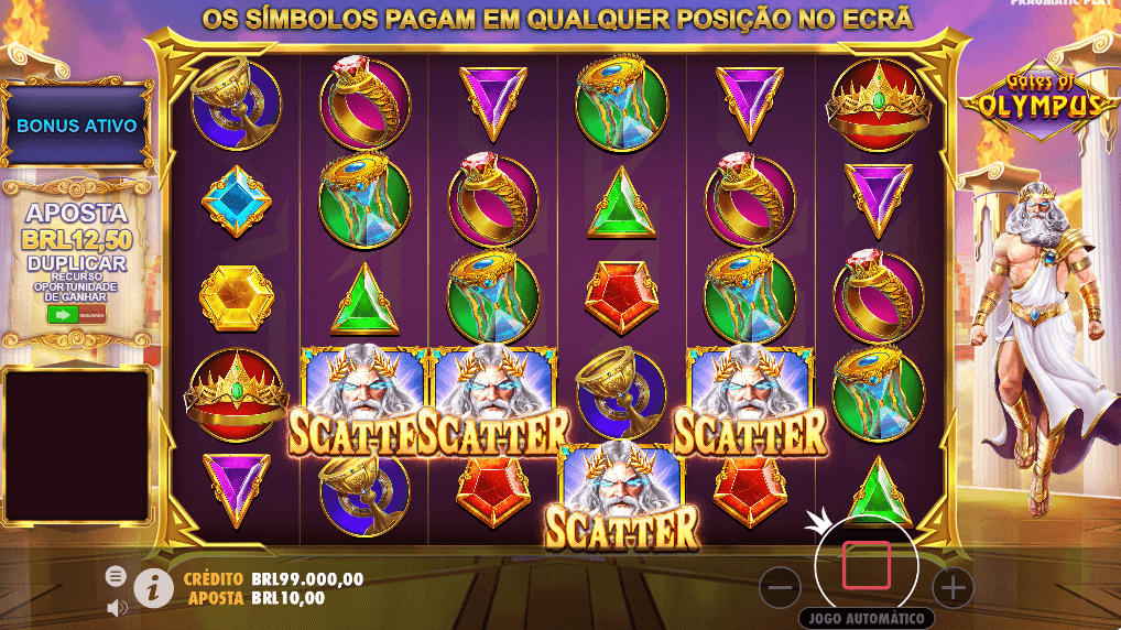 Slot Gates of Olympus, Pragmatic Play, Mitologia grega. Monte Olimpo