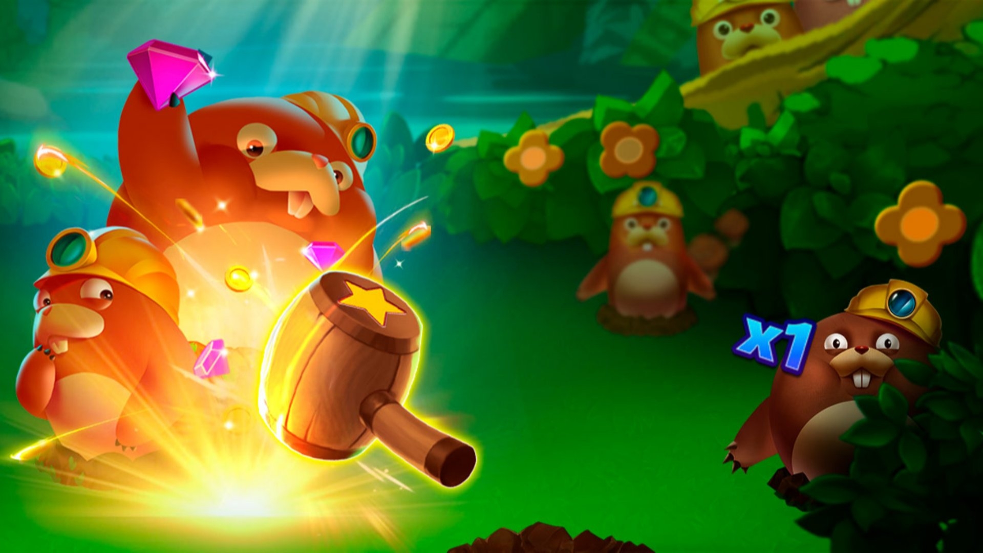 Mole Crash, slot online, jardim de tesouros, giros grátis